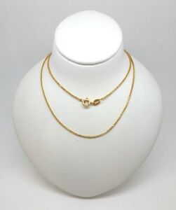 【送料無料】ネックレス　ソリッドゴールドチェーンドルmiran 150164 solid gold wheat chain 42cm 18g rrp 225