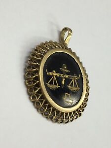 【送料無料】ネックレス ヴィンテージゴールドペンダントスレートvintage 9ct gold pendant w engraved slate 38grams