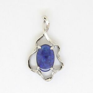 【送料無料】ネックレス　オーストラリアボルダーオパールペンダントスターリングシルバー229ct australian boulder opal pendant sterling silver natural solid stone