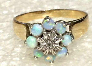 【送料無料】ネックレス　イエローゴールドオパールリングロットサイズ9 ct yellow gold natural opal ring 37 gms size o lot 1678
