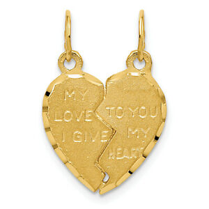 【送料無料】ネックレス　14k break apart heart charm c59 27,365円
