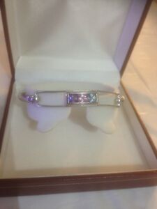 【送料無料】ネックレス　トパーズシルバーブレスレットtopaz silver bracelet