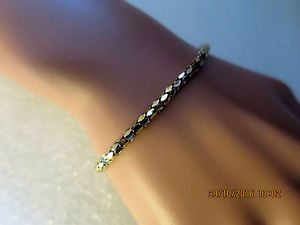 【送料無料】ネックレス　ファンシーイエローゴールドレディースブレスレットゴールドフル75 fancy yellow gold ladies bracelet 9ct gold full uk hallmark