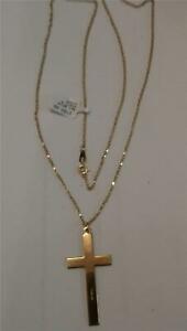 【送料無料】ネックレス　9ctゴールドペンダント9ct gold chain and cross pendant｜hokushin