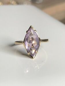 【送料無料】ネックレス　ヴィンテージゴールドアメジストリングvintage 9ct gold amethyst ring