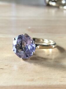 【送料無料】ネックレス ビンテージゴールドアメジストリングpretty vintage 9ct gold pale amethyst ring