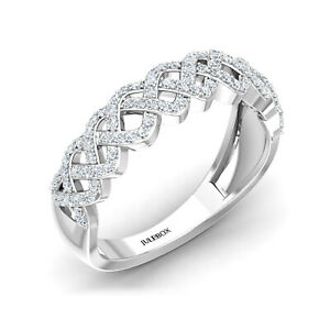 【送料無料】ネックレス　レディースホワイトゴールドクロスhallmarked ladies 9ct white gold criss cross cz gemstone jewelry engagement ring｜hokushin