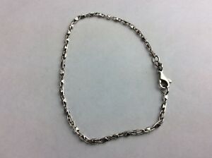 【送料無料】ネックレス ゴールドブレスレットwhite 9ct gold bracelet 75
