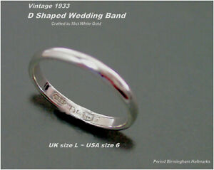 【送料無料】ネックレス　ホワイトゴールドサイズバーミンガムwhite gold wedding ring size l d shaped 18ct hm c1933 birmingham 21g 23mm｜hokushin