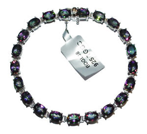 【送料無料】ネックレス　スターリングシルバーグリーントパーズラインブレスレットgemporia sterling silver amp; 1894ct mystic green topaz line bracelet
