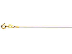 【送料無料】ネックレス　9ctイェローゴールドスネークチェーン189ct yellow gold round snake chain 18 28,105円