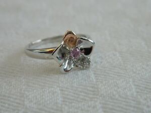 【送料無料】ネックレス　シルバーウェールズゴールドオーキッドサファイアリングサイズclogau silver amp; 9ct welsh gold orchid sapphire ring rrp 16900 size n 28,105円
