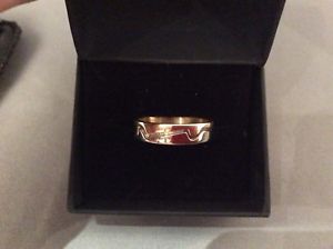 【送料無料】ネックレス　ゴールドリングポーランドバイカラーグラムクリスマスプレゼントサイズ14k gold ring polish hallmark bi colour 4 grams ideal christmas present size rs