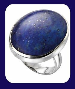 【送料無料】ネックレス　スターリングステートメントlapis ring sterling silver lapis ring lapis statement ring ladies lapis ring