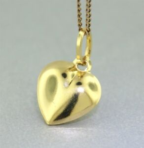【送料無料】ネックレス　イェローゴールドlove heart charmpendant18kゴールドyellow gold love heart charm or pendant guaranteed genuine 18k gold｜hokushin