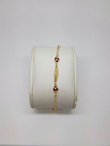 【送料無料】ネックレス　miran 110383 9kadj13155cm rrp235miran 110383 9k babies gold identity bracelet adj13amp;155cm rrp 235