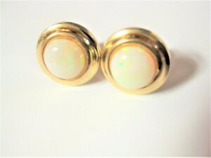 【送料無料】ネックレス　イヤリングゴールドオパールearrings gold 375 with opal, 1,2 g