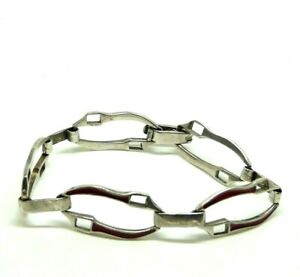 【送料無料】ネックレス　ビンテージブレスレットスターリングシルバーアレッツォエナメルレッドvintage bracelet 70s sterling silver 925 arezzo with enamel red｜hokushin