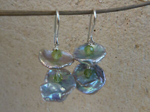 【送料無料】ネックレス シルバーイヤリングビーズペリドットsilver earrings, beads keishi, peridot
