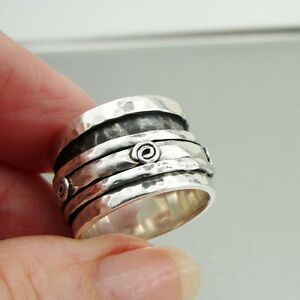 【送料無料】ネックレス　ハダルデザイナースターリングシルバーリングスイベルhadar designers 925 sterling silver ring 65,7,8,85,9 handmade swivel i r476sy