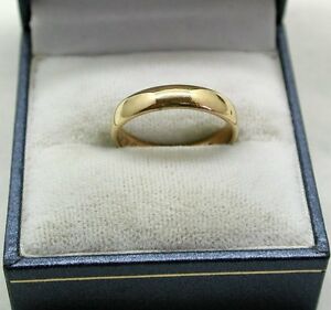 【送料無料】ネックレス　9ct9ct gold plain narrow wedding ring