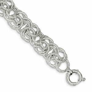 【送料無料】ネックレス　スターリングシルバーファンシーブレスレットsterling silver fancy bracelet qg3291
