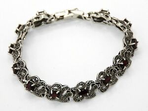 【送料無料】ネックレス　925スターリングガーネットgarnet bracelet 925 sterling silver garnet｜hokushin