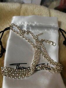 【送料無料】ネックレス　トーマスロングワイドアンカーチェーンペンダントキャリア￥thomas sabo 28 70cm long wide anchor chain amp; pendant carrier total rrp 184
