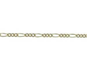 【送料無料】ネックレス　9ctフィガロ7519cm9ct gold yellow figaro 7519cm bracelet