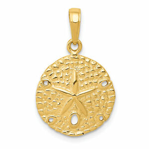 【送料無料】ネックレス 14kカシパンウニペンダントc404814k sand dollar pendant c4048|hokushin