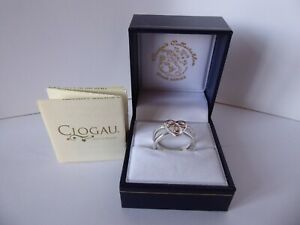【送料無料】ネックレス ゴールドシルバーローズゴールドホワイトトパーズリングサイズclogau gold, silver amp; rose gold white topaz trilogy ring, size n|hokushin