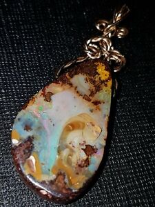 【送料無料】ネックレス　オパールペンダントcuba pide australiaリストboulder opal pendant cuba pide australiabuy it now listing｜hokushin