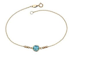 【送料無料】ネックレス 9ctイェローゴールドトパーズgb446tセット9ct yellow gold bracelet blue topaz bezel set gold bracelet gb446t|hokushin