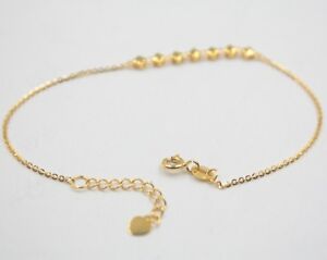 【送料無料】ネックレス kイエローゴールドブレスレットケーブルリンクチェーンインチ listing real 18k yellow gold bracelet charm star with cable link chain 748 inch|hokushin