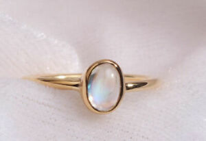 【送料無料】ネックレス　ソリッドゴールドリングムーンストーンリングリングファインリング18k solid gold ring~moonstone ring~gemstone ring~wedding ring~fine ring~sjr0982｜hokushin