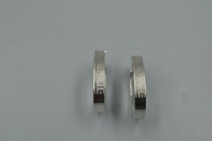 【送料無料】ネックレス　ホワイトゴールドフープ14ct white gold hoops｜hokushin