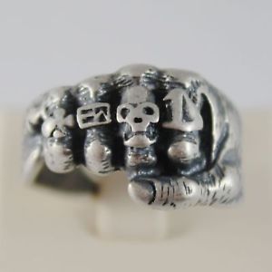 【送料無料】ネックレス　925 ring burnished shaped hand fist with sizeadjustable925 silver ring burnished shaped hand fist with size adjustable