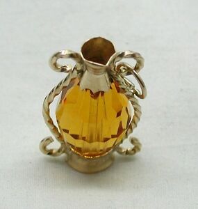 【送料無料】ネックレス　9ctゴールドレモンストーンセットデカンターlarge 9ct gold and citrine coloured stone set decanter charm 27,287円
