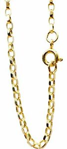 【送料無料】ネックレス　ゴールドチェーンレディースインチ9ct gold belchor chain 375 hallmarked gents ladies 20 inch｜hokushin