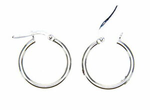 【送料無料】ネックレス　ホワイトゴールドイアリング18kt 750 1000white gold earrings 18kt 750 1000 rings circles circle｜hokushin