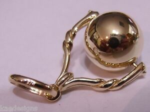 【送料無料】ネックレス　ソリッドローズゴールドユーロボールスピナーペンダントkaedesigns genuine 9ct 9k solid rose gold euro 12mm ball spinner pendant｜hokushin