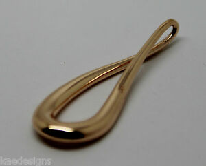 【送料無料】ネックレス　kaedesigns9ctイエローローズホワイトゴールド375ピッグボードペンダントkaedesigns, genuine 9ct yellow or rose or white gold 375 large tear drop pendant