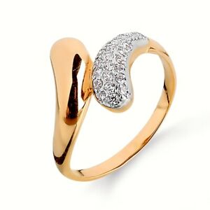 【送料無料】ネックレス ローズゴールドリングキュービックジルコン listing14 ct rose gold ring with cubic zircon|hokushin