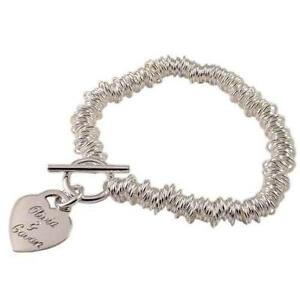 【送料無料】ネックレス パーソナライズスターリングシルバーキャンディブレスレットサービスpersonalised sterling silver sweetie bracelet free engraving on front of heart|hokushin