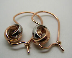 【送料無料】ネックレス ローズホワイトゴールドベルチャーイヤリングkaedesigns 9ct 8mm rose amp; white gold belcher spinning earrings|hokushin