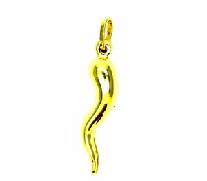 【送料無料】ネックレス yellow gold pendant 18kt hornyellow gold pendant 18kt horn