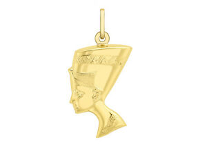 【送料無料】ネックレス イエローゴールドペンダント9ct yellow gold nefertiti pendant|hokushin