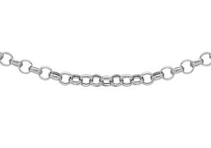 【送料無料】ネックレス　9ctホワイトゴールド045ベルチャーチェーン46cm18ニュー9ct white gold 045 round belcher chain 46cm18