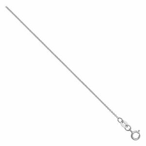 【送料無料】ネックレス 9ctホワイトゴールドチェーンネックレス1mm|hokushin