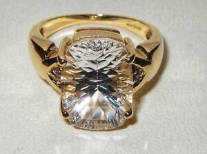 【送料無料】ネックレス　テレビイエローゴールドアンティークカットトパーズタンザナイトリングgems tv 9ct yellow gold 6116ct antique cut glacier topaz amp; tanzanite ring｜hokushin